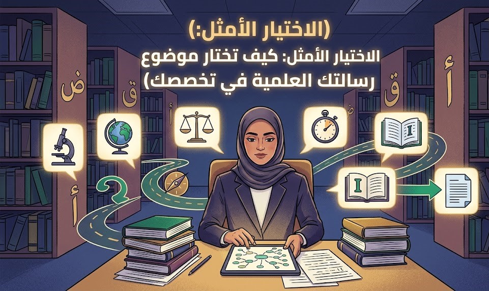 لماذا يعد اختيار موضوع البحث أهم خطوة في نجاح الدراسة؟ لماذا يعد اختيار موضوع البحث أهم خطوة في نجاح الدراسة؟