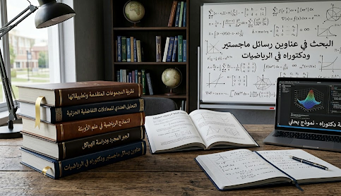 أمثلة لعناوين رسائل ماجستير ودكتوراه في الرياضيات أمثلة لعناوين رسائل ماجستير ودكتوراه في الرياضيات