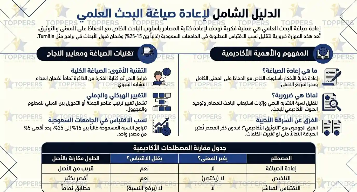 ما هي إعادة صياغة البحث العلمي؟ ما هي إعادة صياغة البحث العلمي؟