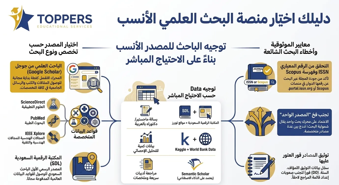 أي موقع للبحوث العلمية تختار حسب نوع بحثك؟ أي موقع للبحوث العلمية تختار حسب نوع بحثك؟