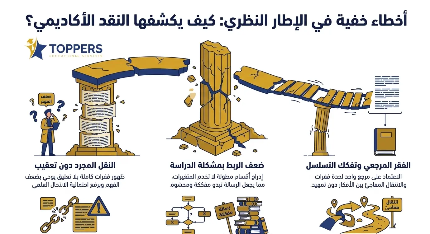 أخطاء شائعة في الإطار النظري يكشفها النقد أخطاء شائعة في الإطار النظري يكشفها النقد