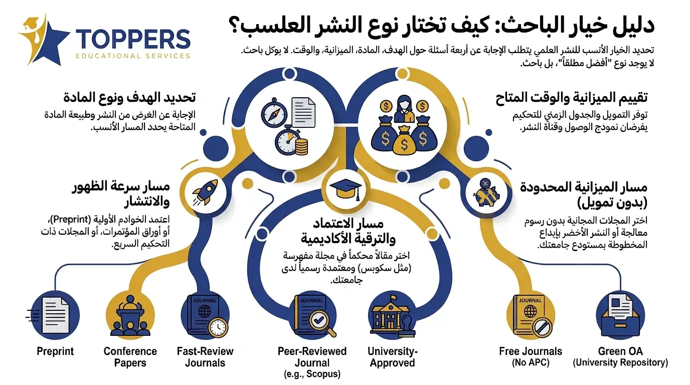 كيف تختار نوع النشر المناسب لحالتك؟ كيف تختار نوع النشر المناسب لحالتك؟