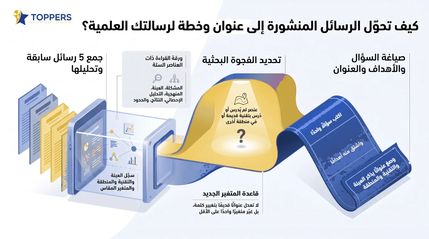 رسائل ماجستير علوم حياة pdf في السعودية: أين تجدها وكيف تستفيد منها 3 تحويل رسائل ماجستير علوم حياة pdf إلى عنوان وخطة لرسالتك