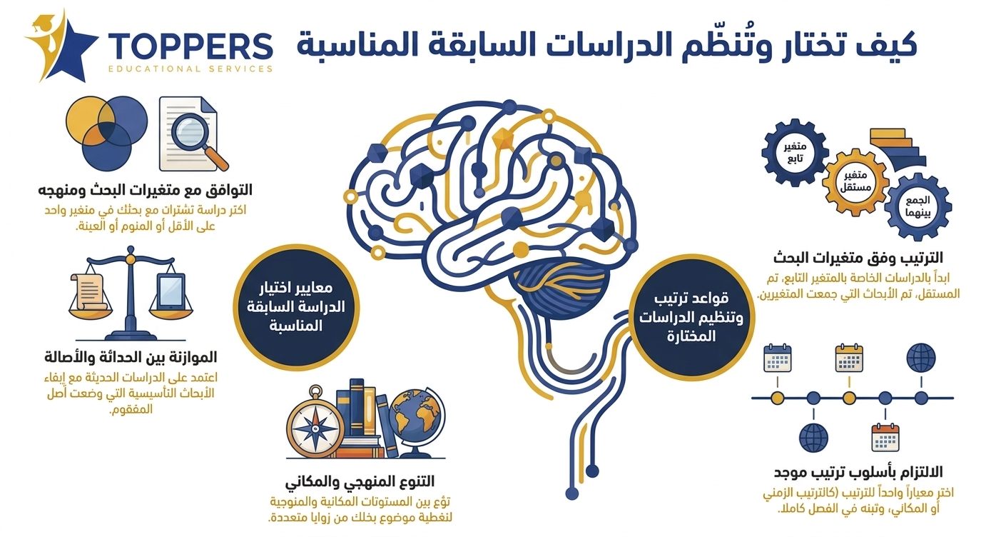 كيف تختار نوع الدراسات السابقة المناسب لبحثك؟ كيف تختار نوع الدراسات السابقة المناسب لبحثك؟